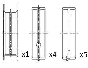 Вкладыши корни Ford Zetec 1.6/1.8/2.0 Fischer Automotive One (FA1) BM1049STD