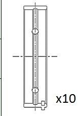 Вкладиші корінні (+0.10) Fiat Palio/Punto 1.2 03- Fischer Automotive One (FA1) BM1052010