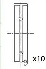 Вкладыши коренные (+0.10) Fiat Palio/Punto 1.2 03- Fischer Automotive One (FA1) BM1052010