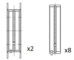 Вкладыши коренные Opel 1,3 79,1,6B 87,1,2 83-89 Fischer Automotive One (FA1) BM1065025