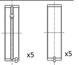 Вкладиші корінні Renault 2.2TD/2.5TD G9T/G9U Fischer Automotive One (FA1) BM1069STD