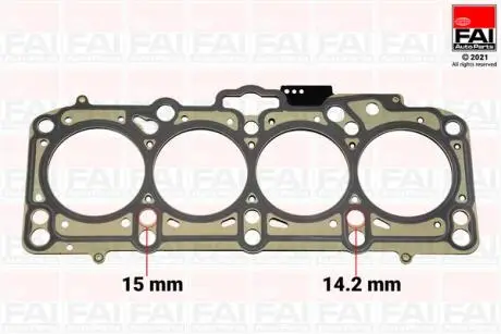 Прокладка Г/Б (1,71mm) Audi А3 VW Golf/Bora/Polo 1.9T Fischer Automotive One (FA1) HG1012B
