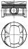 Поршень Citroen Berlingo/Peugeot Partner 1.6 VTi 09- (77.00mm/STD) Fischer Automotive One (FA1) PK67000 (фото 1)
