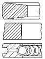Кільця поршневі Fiat Ducato 2.3JTD 06- (88.00mm/STD) (2.5-2-2.5) Fischer Automotive One (FA1) PR101000