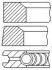 Кольца поршневые VW T5 2.0i 03-15 (82.51mm/STD) (1.2-1.5-2) Fischer Automotive One (FA1) PR29000 (фото 1)