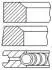 Кольца поршневые VW T5 2.0i 03-15 (82.51mm/STD) (1.2-1.5-2) Fischer Automotive One (FA1) PR29000 (фото 1)