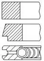 Кільця поршневі Fiat Doblo/Opel Combo 2.0D/CDTI 10- (83.00mm/1.5-1.5-2) Fischer Automotive One (FA1) PR5000