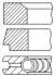 Кольца поршневые Ford Transit 2.0TDCi 00- (86.00mm/STD) (2-2-2) = 8921660000 Fischer Automotive One (FA1) PR68000 (фото 1)