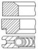 Кольца поршневые Ford Connect 1.8TDCI 02- (82.50mm/STD) (1.75-2-2) Fischer Automotive One (FA1) PR70000 (фото 1)