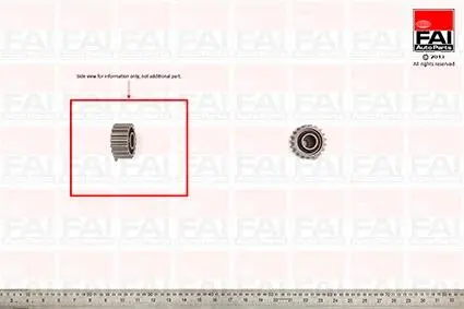 Ролик натяжной кулич ГРМ Ford Fiesta 1,8D/Mondeo 1,8TD 96- Fischer Automotive One (FA1) T6697