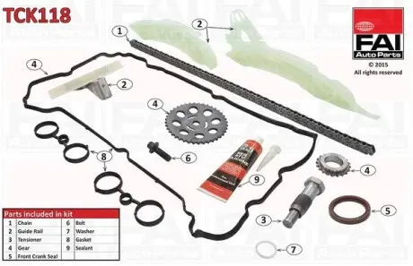 Цепь привода кулачкового вала.) Fischer Automotive One (FA1) TCK118