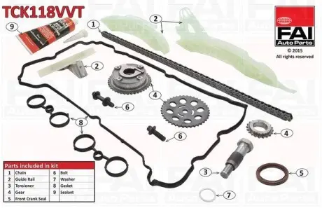 Цепь привода кулачкового вала.) Fischer Automotive One (FA1) TCK118VVT