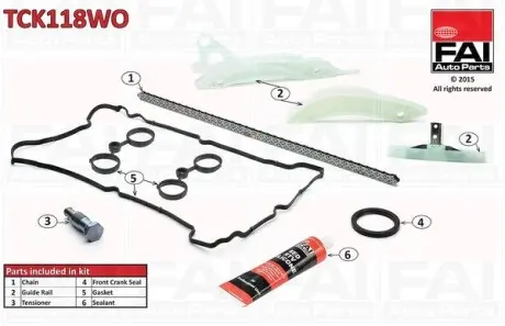 Цепь привода кулачкового вала.) Fischer Automotive One (FA1) TCK118WO