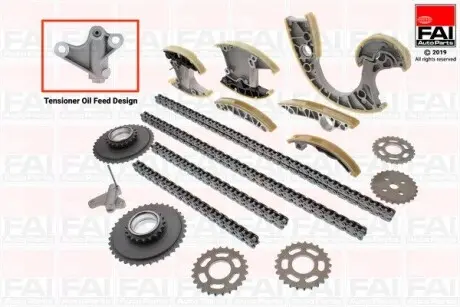 Комплект механизма ГРМ (цепь + элементы) Fischer Automotive One (FA1) TCK220NG