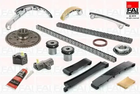 Набор цепи ГРМ NISSAN DOHC NAVARA 2.5DCI,PATHFINDER 2.5DCI (-08/2006) Fischer Automotive One (FA1) TCK42CRD