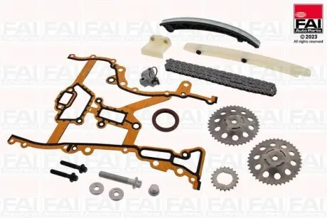 К-кт цепи ГРМ (с шестернями с уплотнениями) Opel Agila Z10XE/XEP/Astra G/H Z12EX/EXP/Z14XEL/XEP/Combo MK II Z14XEP/Corsa B/C/D Fischer Automotive One (FA1) TCK4S