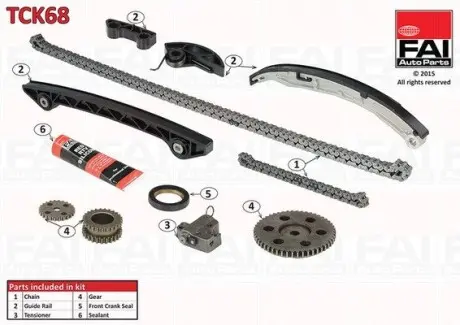 Цепь привода кулачкового вала.) Fischer Automotive One (FA1) TCK68