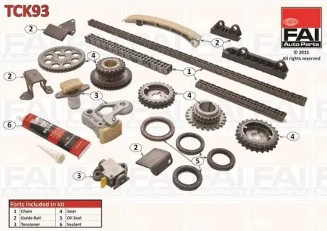 Цепь привода кулачкового вала.) Fischer Automotive One (FA1) TCK93