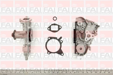 Водяна помпа Mazda 323 1,5 Fischer Automotive One (FA1) WP6302