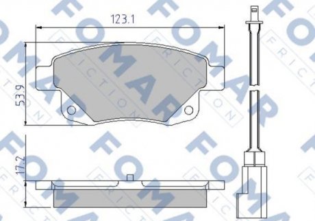 Колодки тормозные дисковые FOMAR FO 925281
