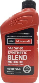 Олія моторна Motorcraft Synthetic Blend 5W-30 (1 л) FORD Xo5w30qsp (фото 1)