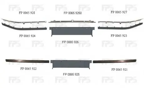 Накладка бампера FPS FP 0065 923