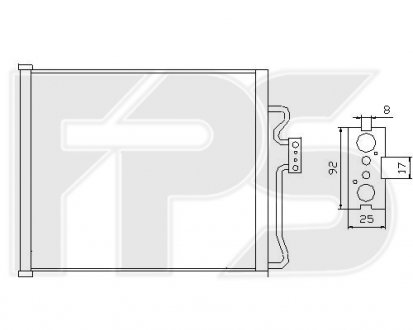 Конденсатор кондиціонера FPS FP 14 K17 (фото 1)