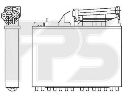 Радиатор печки FPS FP 14 N110 (фото 1)
