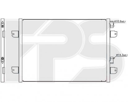 Конденсатор кондиціонера FPS FP 27 K166 (фото 1)