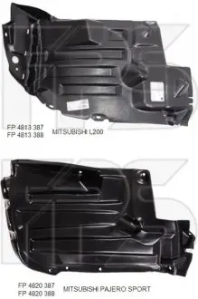 Подкрылок пластиковый FPS FP 4813 387