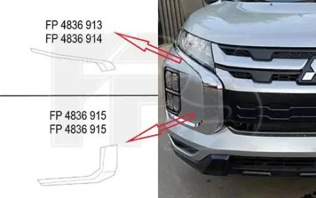 Накладка бампера FPS FP 4836 913