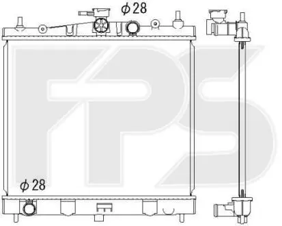 Радіатор охолодження FPS FP 50 A1346