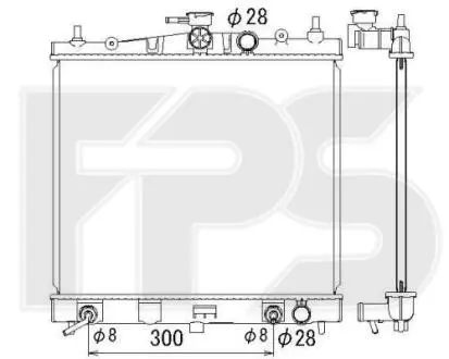 Радиатор охлаждения FPS FP 50 A1347