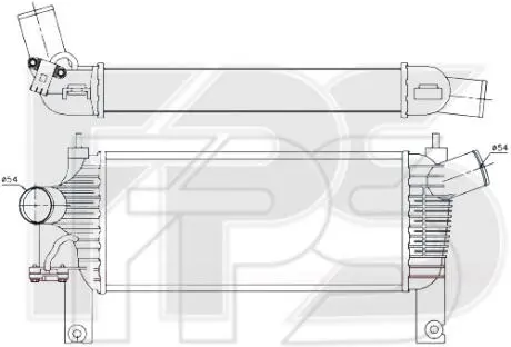 Радиатор наддува FPS FP 50 T02