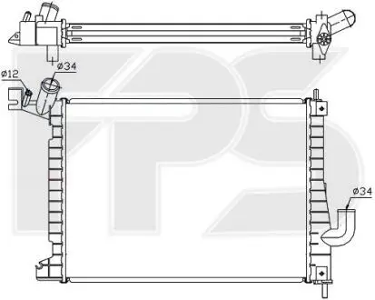 Радіатор охолодження FPS FP 52 A299