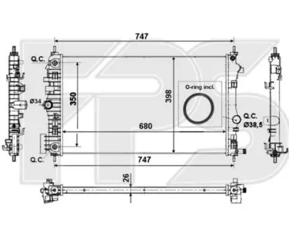 Радиатор охлаждения FPS FP 52 A483