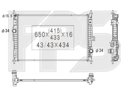 Радиатор охлаждения FPS FP 54 A512