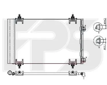 Конденсатор кондиционера FPS FP 54 K435