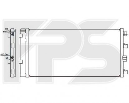 Конденсатор кондиционера FPS FP 56 K271 (фото 1)