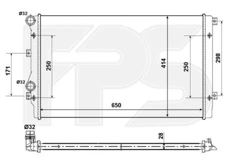 Радиатор охлаждения FPS FP 62 A470