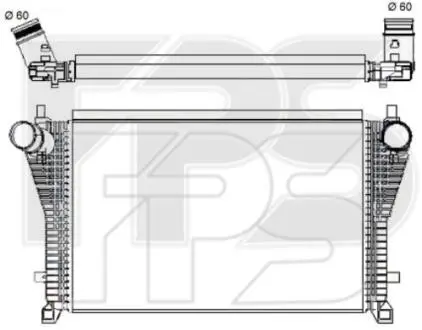 Радіатор наддуву FPS FP 64 T05