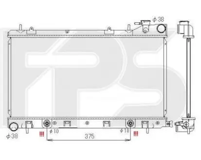 Радіатор охолодження FPS FP 67 A1399