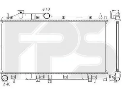 Радіатор охолодження FPS FP 67 A1400