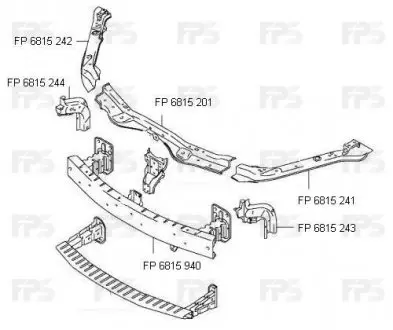 Ремчасть панели FPS FP 6815 242