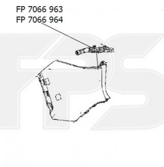 Кріплення пластикове FPS FP 7066 964