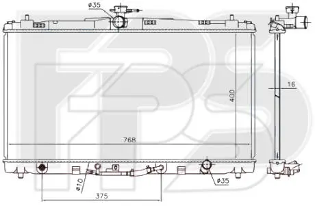 Радіатор охолодження FPS FP 70 A101
