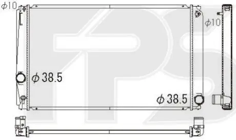 Радіатор охолодження FPS FP 70 A1320