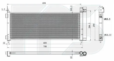Конденсатор кондиционера FPS FP 70 K386
