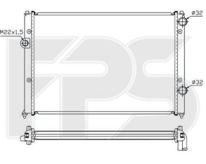 Радіатор охолодження FPS FP 74 A446