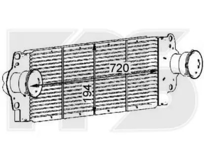 Радіатор наддуву FPS FP 74 T119